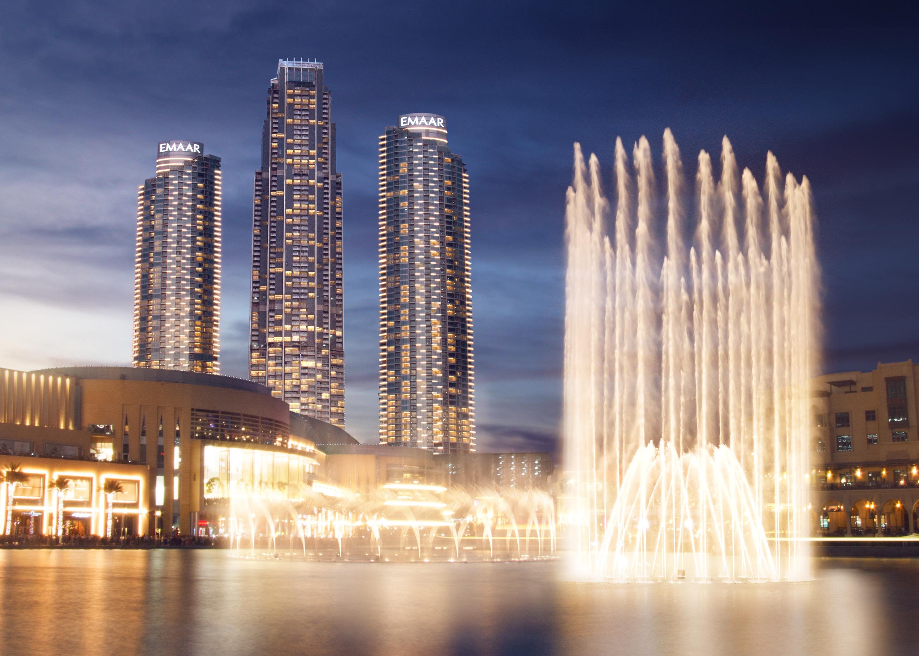 Address Dubai Mall Hotel Luaran gambar Fountain at the complex