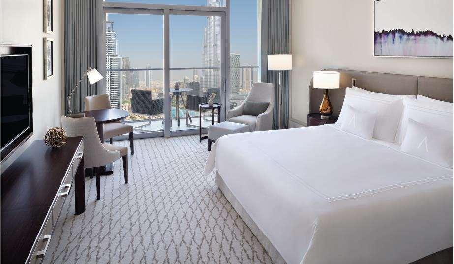 Address Dubai Mall Hotel Bilik gambar A guest room at the hotel