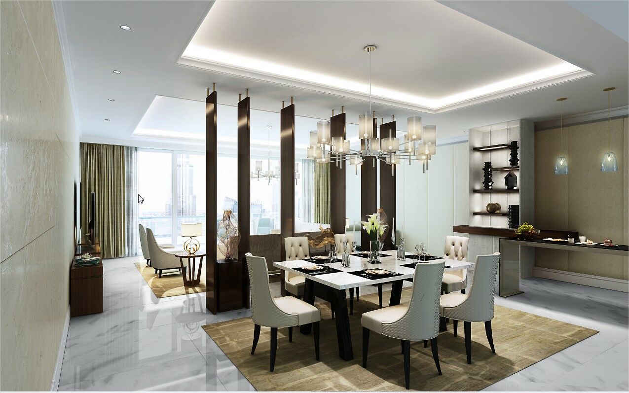 Address Dubai Mall Hotel Luaran gambar A dining room